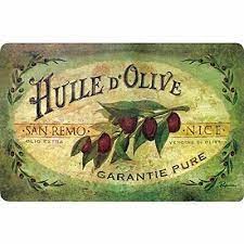 18X30 VINTAGE OLIVE OIL KITC/MAT