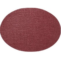 OVAL PLACEMAT BURGUNDY 18X13