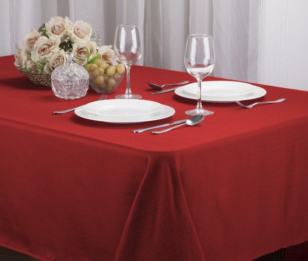 70RD MATILDA RED TABLECLOTH