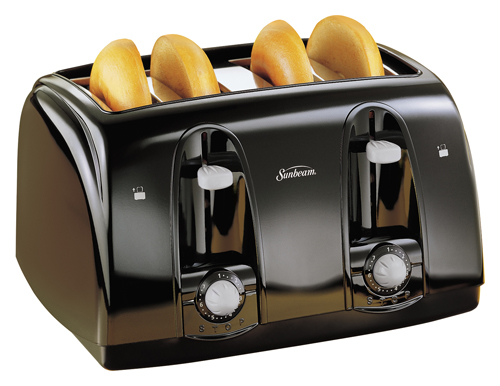 Sunbeam Electric Toaster, 120 V, 1500 W, Black