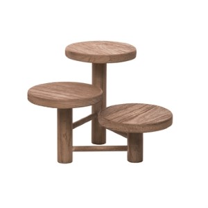 WOOD TRIPLE STAND