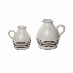 T/C IVORY/BLACK JAR 2PC