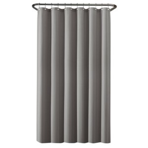 FABRIC SHOWER CURTAIN LINER GRAY