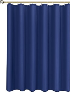 FABRIC SHOWER CURTAIN LINER NAVY