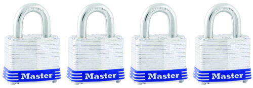 Master Lock 3008D Keyed Padlock, 1-9/16 in W x 1-1/2 in H Body, 3/4 in H