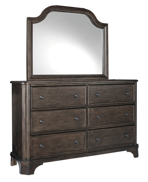 ADINTON DRESSER/MIRROR BRN