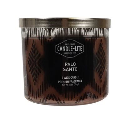 CANDLE 3WICK PALO SANTO 14Z