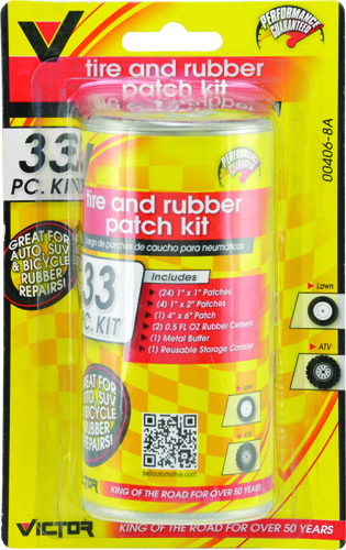 Victor Automotive 22-5-00406-8A Assorted Patch Repair Kit, Metal/Rubber, 31