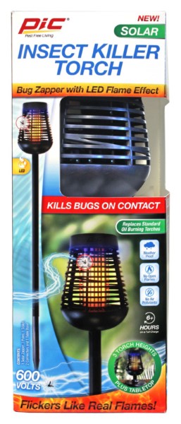 BUG ZAPPER W/LED FLAME TORCH