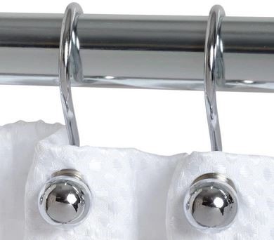 BALL SHOWER HOOKS CHROME ALUMINU