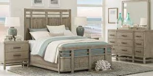 WOVEN 3PC QUN BED GRY GLDN-ISLES