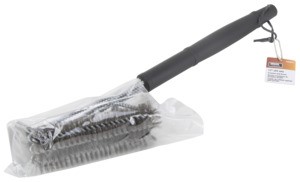 GRILL BRUSH WITH SCRAPER 17IN