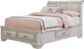 KMVALLEY JR FULL STORAGE BED WHT