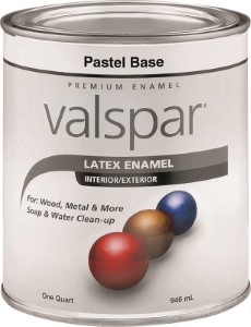 Valspar 65000 Series 65101 Premium Latex Latex Enamel Paint, Gloss, Pastel,