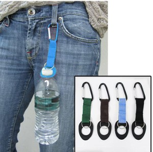 3" CARABINER W/WATER BOTTLE HOLD
