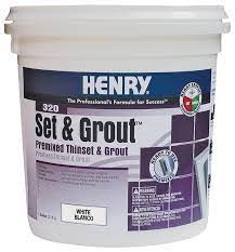 HENRY Set&Grout 12041 Adhesive and Grout, 1 gal Tub