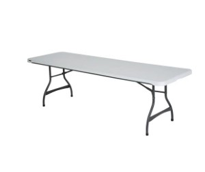 Lifetime Products 2980 Commercial, Rectangular Folding Table, 8 Seating,