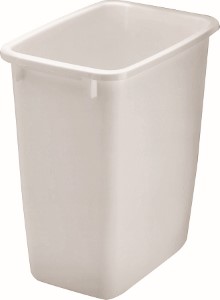 WASTEBASKET WHITE  21QT