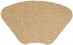 WEDGE PLACEMAT MOCHA 19X13