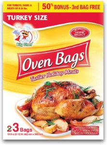 OVEN BAGS 3CT TURKEY SIZE