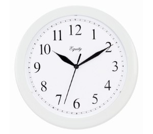 EQUITY ANALOG WALL CLOCK 10""