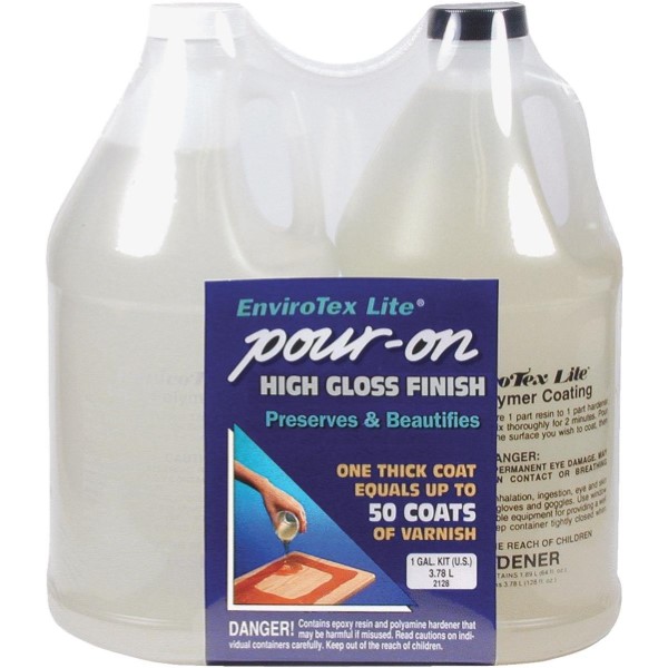 Envirotex Lite Pour-on 1 Gal. Kit High-gloss Finish