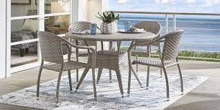 BAY TERRACE WICKER 5P DINING SET