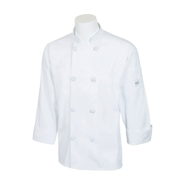 MIL UNI COOK JACKET WHITE 1X