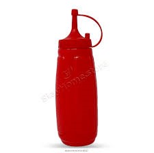 Arrow Plastic 6502 Ketchup Dispenser, 13 oz Capacity, Plastic, Red