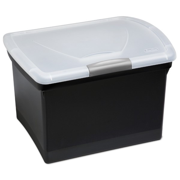 STERILITE FILE BOX BLACK