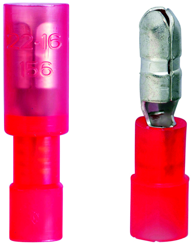 GB 20-161P Bullet Splice Connector, 600 V, 22 to 18 AWG, Red