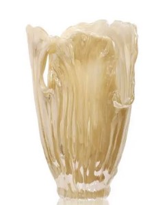 PALMA Peach Italian Glass Vase