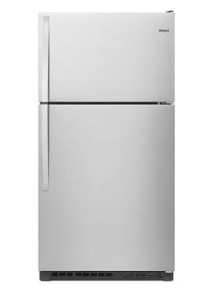 Whirlpool 20.5 cu. ft. Top Freezer Refrigerator | Stainless Steel