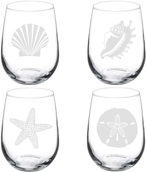 SEASHELLS STEMLESS GLASS