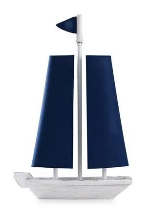 MARITINE Sail Boat Table Lamp WH