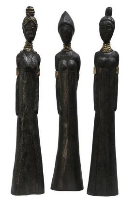 TALL LADY TRIO 3PC WOOD STUATES