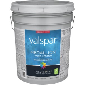 Valspar Medallion 100% Acrylic Paint & Primer Eggshell Interior Wall Paint,