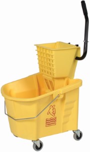 Continental Commercial Splash Guard 335-312YW Mop Bucket Combo, 35 qt