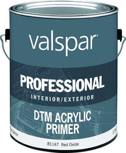 VALSPAR PROFESSIONAL 81147 DTM Primer, Red Oxide, 1 gal