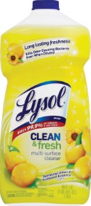 Lysol 1920078626 All-Purpose Cleaner, Clear, 40 oz Bottle