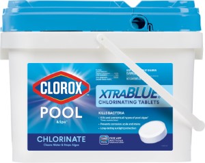 Clorox Pool & Spa XtraBlue 23025CLX Chlorinating Tablet, Solid, Chlorine, 25