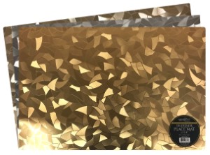 METALLIC PVC PLACEMATS GEO