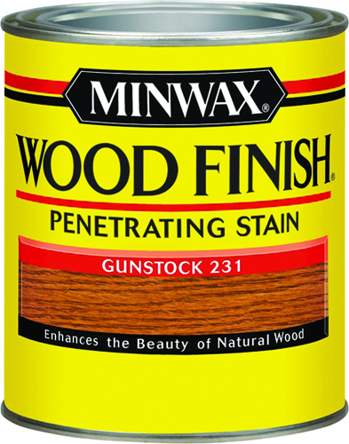 Minwax Wood Finish 70045000 Wood Stain, Gunstock, 1 qt Can