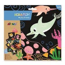 Scratch Art Sea Friends