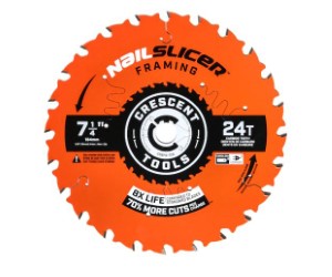 CRESCENT FRAMING BLADE 7-1/4 24T