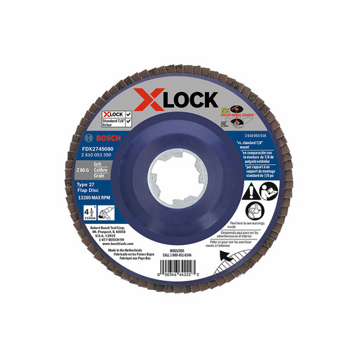 Bosch FDX2745080 Flap Discs 4-1/2"  80 Grit X-Lock