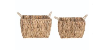 Hyacinth Baskets W/Beaded Handle