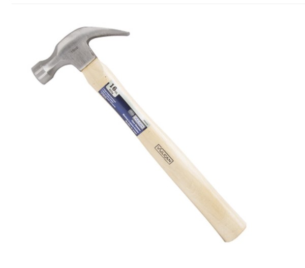 Vulcan JL20016 Curved Claw Hammer Wood Handle 16 Ounce