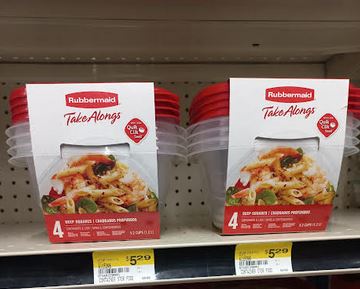 Rubbermaid  Take Alongs Container Stor Food Dp 5.2Cup 4 Pack