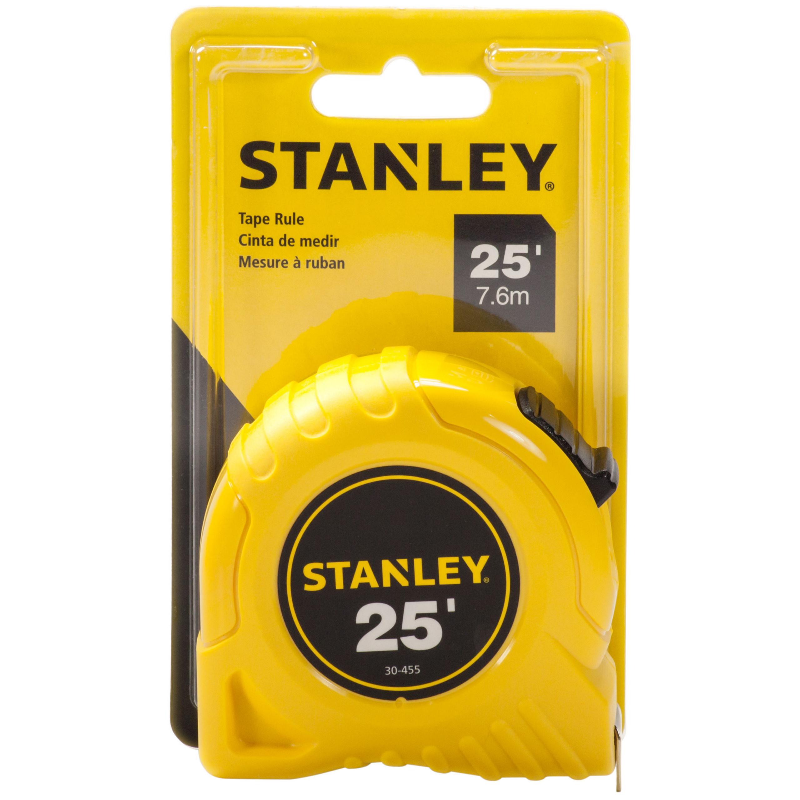 STANLEY 30-455 Measuring Tape 25 ft L x 1 in W Blade Yellow